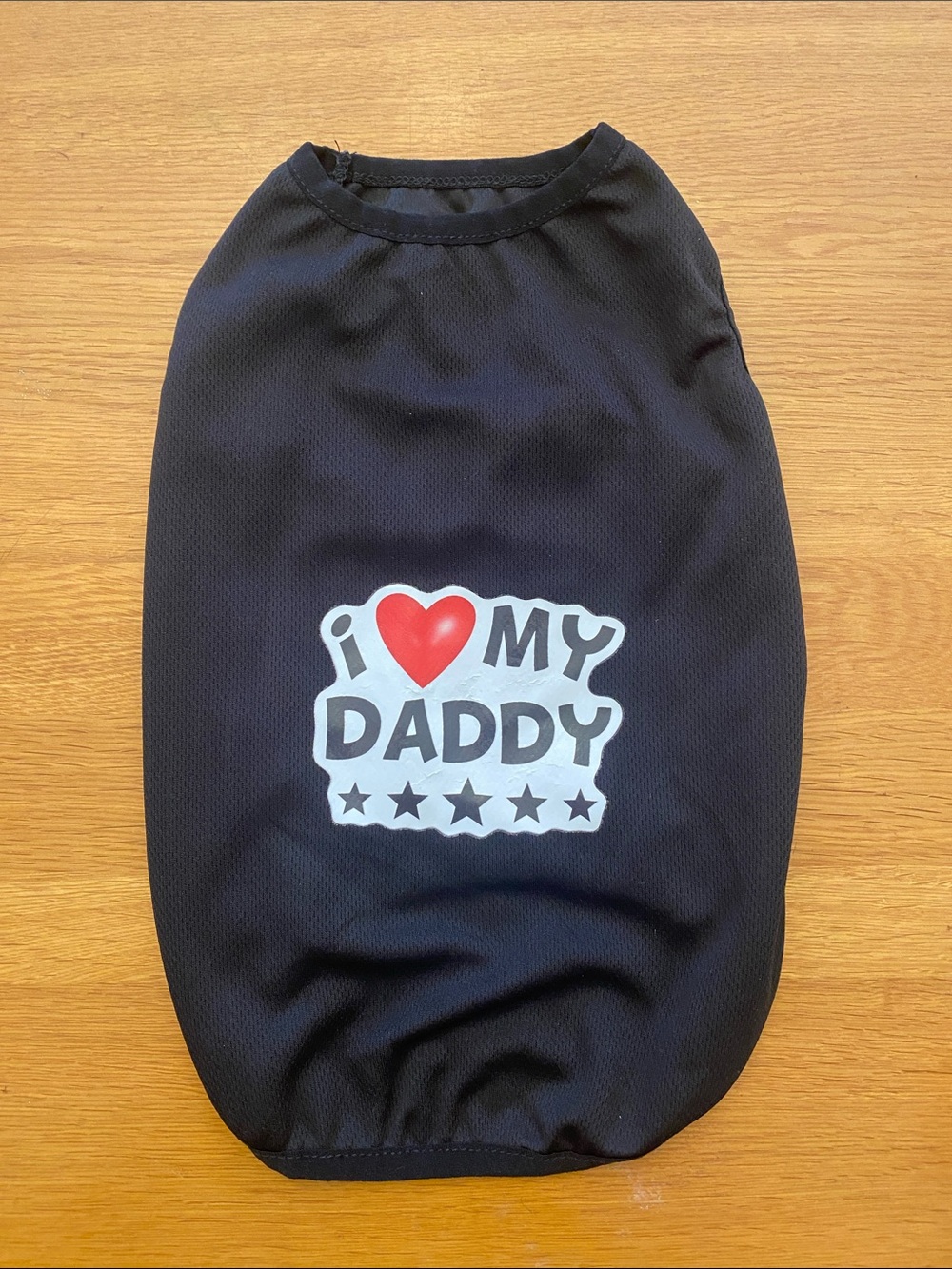 Black "I ♥ My Daddy" Dog Tank Top